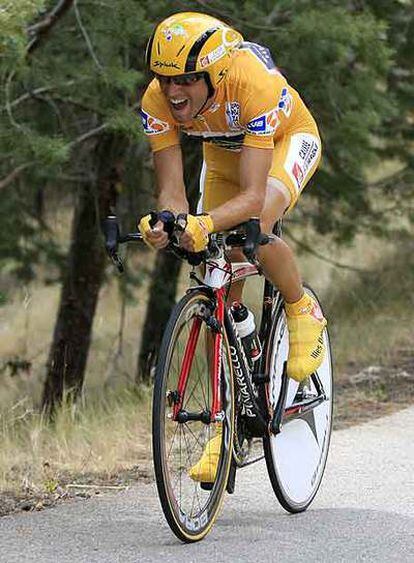 Alejandro Valverde, durante una etapa del Tour.