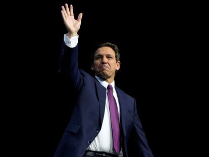 Ron DeSantis en Des Moines (Iowa), el 14 de julio.
