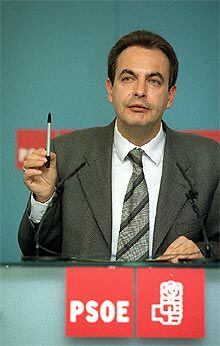 Rodríguez Zapatero, en la rueda de prensa de ayer.