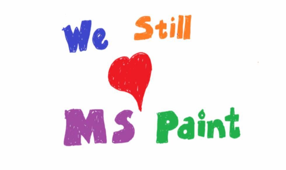 Imagen del blog de Microsoft apoyando su Paint,
