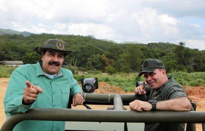 Nicolás Maduro visita unas instalaciones militares en Caracas.
