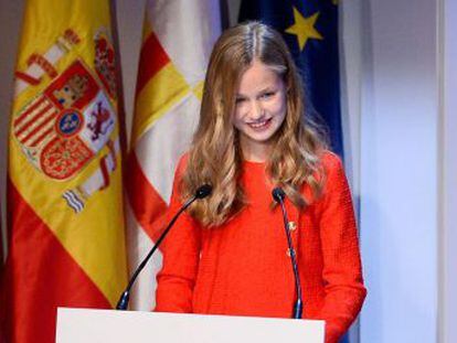 La heredera pronuncia su primer discurso en Cataluña en la entrega de los premios Princesa de Girona