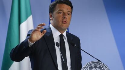 El primer ministro italiano, Matteo Renzi.