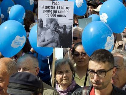 Protesta contra las nuevas tarifas del agua en M&aacute;laga.