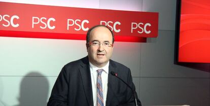 Miquel Iceta,primer secretario del Partido Socialista de Cataluña.,