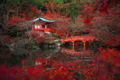 En la imagen, templo japonés de Daigoji en Tokio (Japón) también conocido como el 'templo de las flores', fue declarado Patrimonio de la Humanidad en 1994.