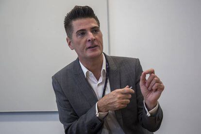 Anthony Salcito, vicepresidente de Educación de Microsoft, durante la entrevista en Ciudad de México.