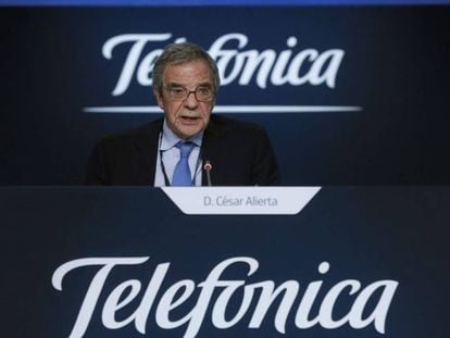 El expresidente de Telef&oacute;nica, C&eacute;ar Alierta. 