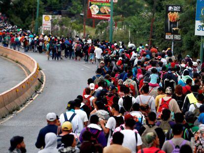 La caravana de migrantes centroamericanos avanza por M xico