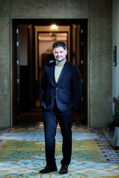  Gabriel Rufián, en un pasillo del Congreso de los Diputados © Claudio Álvarez