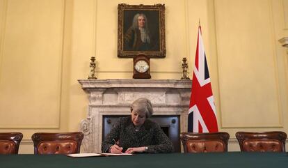 La primera ministra británica Theresa May.