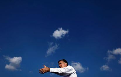 Mitt Romney durante un acto electoral en Leigh Acres, Florida, esta semana. 