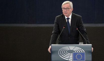 El Presidente de la Comisión Europea, Jean-Claude Juncker, en Estrasburgo (Francia), el 9 de septiembre de 2015.