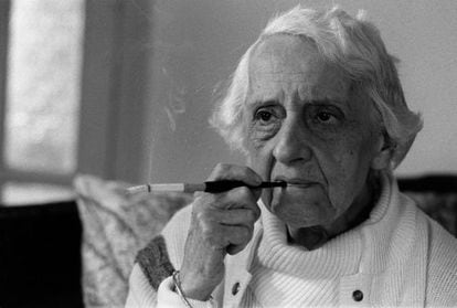 La filósofa María Zambrano, en 1984.