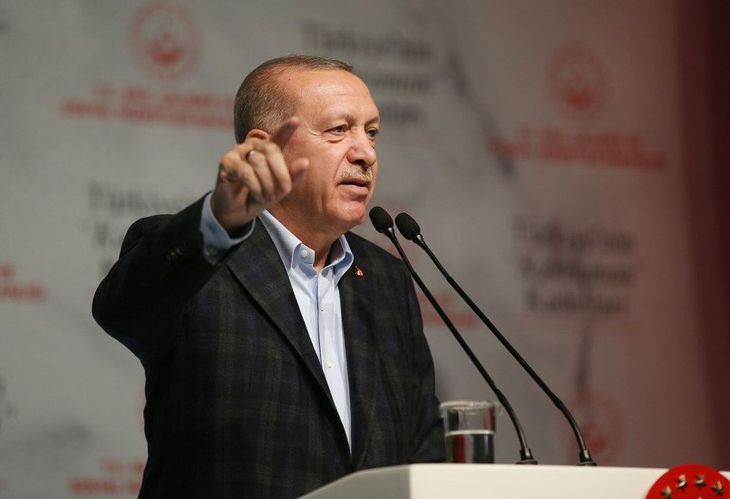 El presidente turco, Recep Tayyip Erdogan, durante un discurso el 8 de marzo en Estambul.