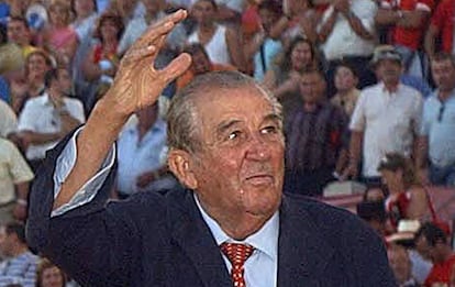 Ferm&iacute;n Boh&oacute;rquez Escribano en un festejo de la Feria de Albacete en 2005.