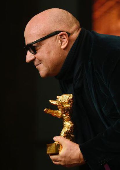 Gianfranco Rossi, con su Oso de Oro.