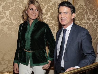 Manuel Valls Galfetti y Susana Gallardo, esta primavera en Barcelona.