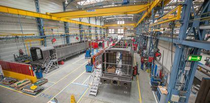 Planta de producción de trenes de Siemens Mobility en Munich (Alemania).