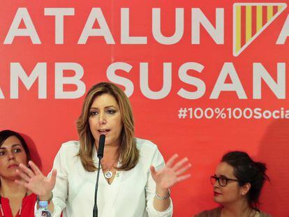 La presidenta andaluza, Susana Diaz, en un acto en Mataró.