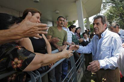 Eduardo Frei, durante la campaña electoral de 2010 como candidato de la Concertación