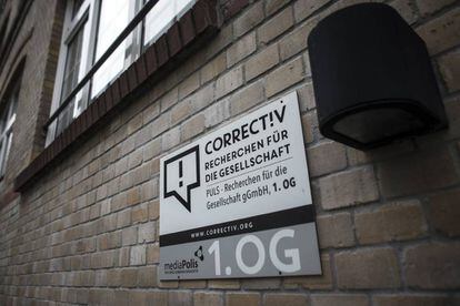 Sede de Correctiv en Berlín, la organización que ayudará a Facebook a comprobar noticias.