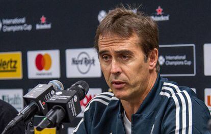 Lopetegui, durante la conferencia de prensa. 