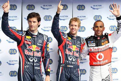 Webber, Vettel y Hamilton partirán los primeros en Bélgica