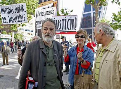 Luis Montes el día de la declaración en el juzgado.