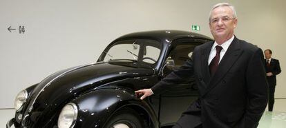 Martin Winterkorn, durante la inauguración del museo Porsche de Stuttgart.