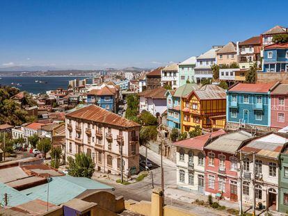 Panorámica de Valparaíso desde uno de sus cerros.