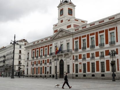 La sede del Gobierno de la Comunidad de Madrid, en la puerta del Sol.