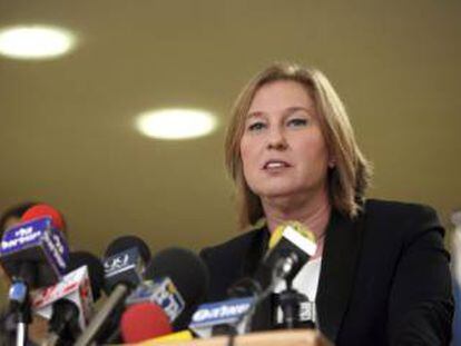 Tzipi Livni, en 2012. anuncia su dimisi&oacute;n como diputada. 