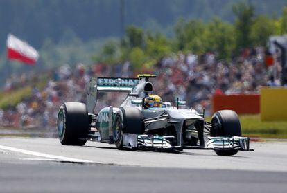 Hamilton, durante la sesión de clasificación