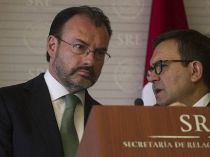 Videgaray y Guajardo, en mayo pasado.