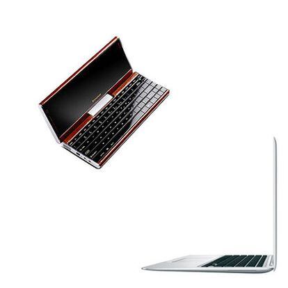 A la izquierda, el Lenovo Pocket Yoga, con pantalla que se gira. A la derecha, el Macbook Air, que pesa poco más de un kilo.