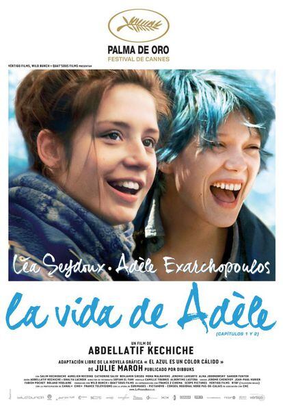 'La vida de Adèle' (Francia): La tirunfadora en Cannes 2013, de Abdellatif Kechiche, compite también al Goya europeo.