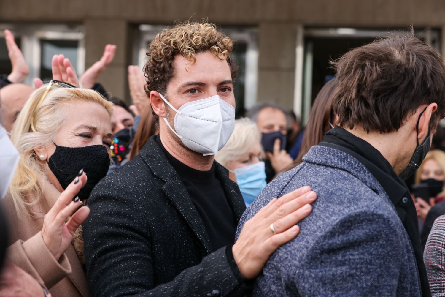 David Bisbal en el funeral de su compañero de 'Operación Triunfo', Àlex Casademunt.