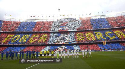 El mosaic al Camp Nou.