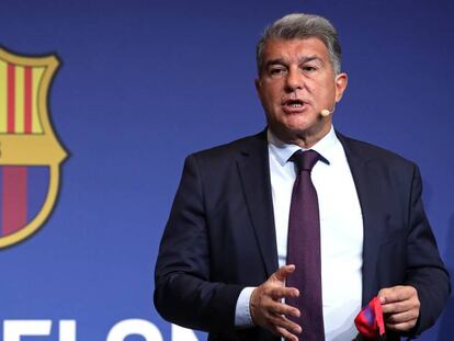 Joan Laporta, presidente del FC Barcelona, en una imagen de archivo