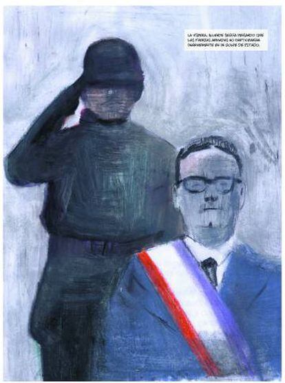 Imagen de '¡Maldito Allende!', de Olivier Bras y Jorge González.