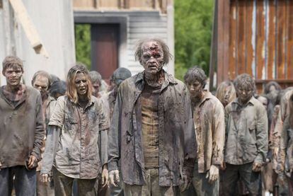 Fotograma de la serie sobre zombis &#039;The Walking Dead&#039;.