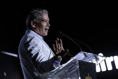 Boris Izaguirre durante los premios Alan Turing Awards en Arona (Tenerife).