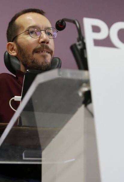 El secretario de Organización de Podemos, Pablo Echenique.