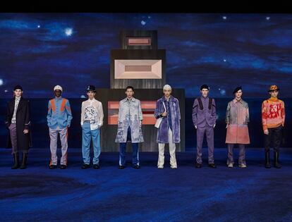 Una imagen de la presentación de la colección otoño/invierno 2021 de Dior Men.