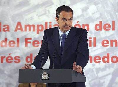 José Luis Rodríguez Zapatero, durante su comparecencia en León.