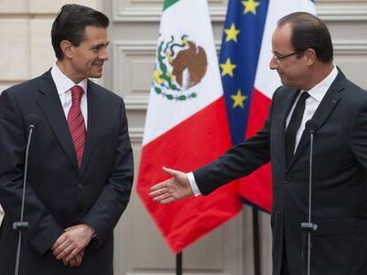 Hollande y Pe&ntilde;a Nieto, en una imagen de archivo.