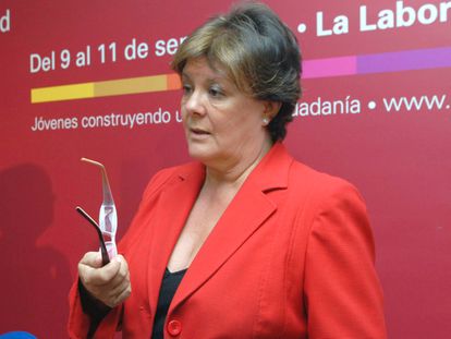 Enriqueta Chicano, nueva presidenta del Tribunal de Cuentas, en una imagen de 2010.