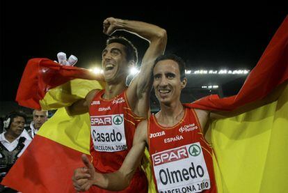 Casado y Olmedo celebran el triunfo