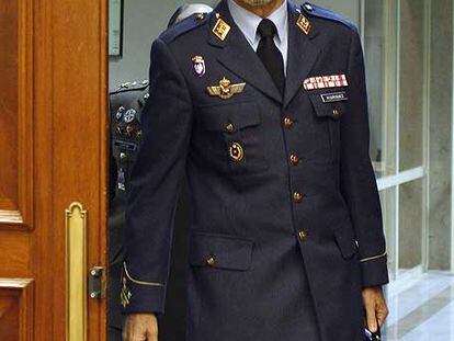 Julio Rodríguez, jefe del Estado Mayor de la Defensa, el 7 de octubre en su comparecencia en el Congreso.
